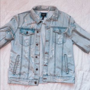 Forever 21 Distressed Denim Jacket